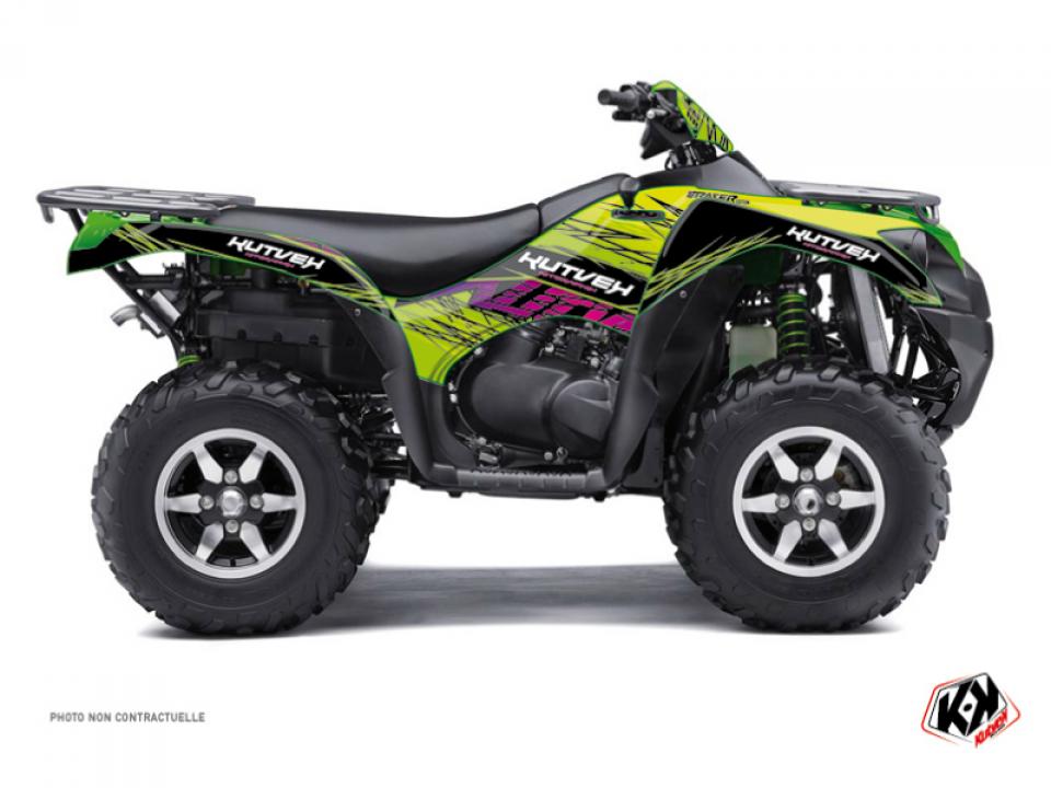 Autocollant stickers Kutvek pour Quad Kawasaki 650 KVF Brute Force 4x4 2007 à 2011 Neuf