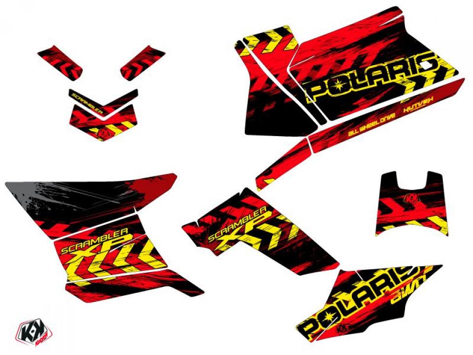 Autocollant stickers Kutvek pour Quad Polaris 850 SCRAMBLER HO 2015 à 2016 Neuf