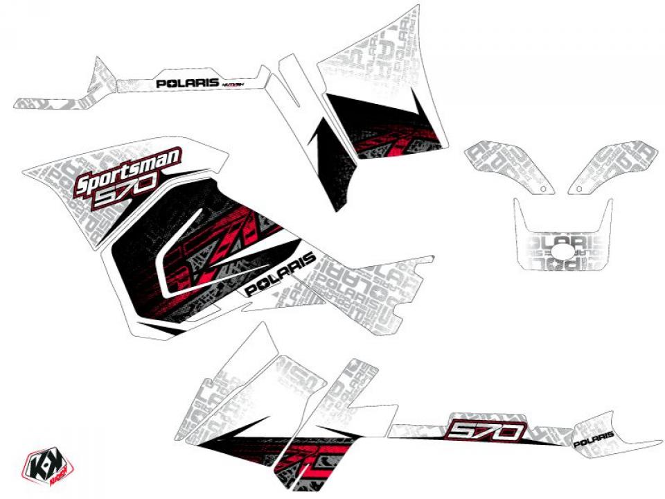 Autocollant stickers Kutvek pour Quad Polaris 570 Sportsman 2014 à 2017 Neuf