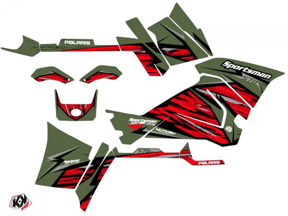 Autocollant stickers Kutvek pour Quad Polaris 570 Sportsman 2018 à 2023 Neuf