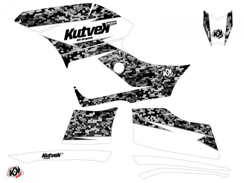 Autocollant stickers Kutvek pour Quad Yamaha 300 YFM Grizzly 2012 à 2013 Neuf