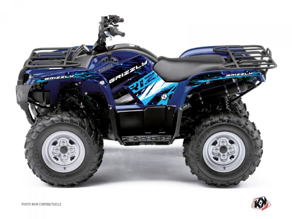 Autocollant stickers Kutvek pour Quad Yamaha 450 Yfm G Grizzly Eps 2009 à 2015 Neuf