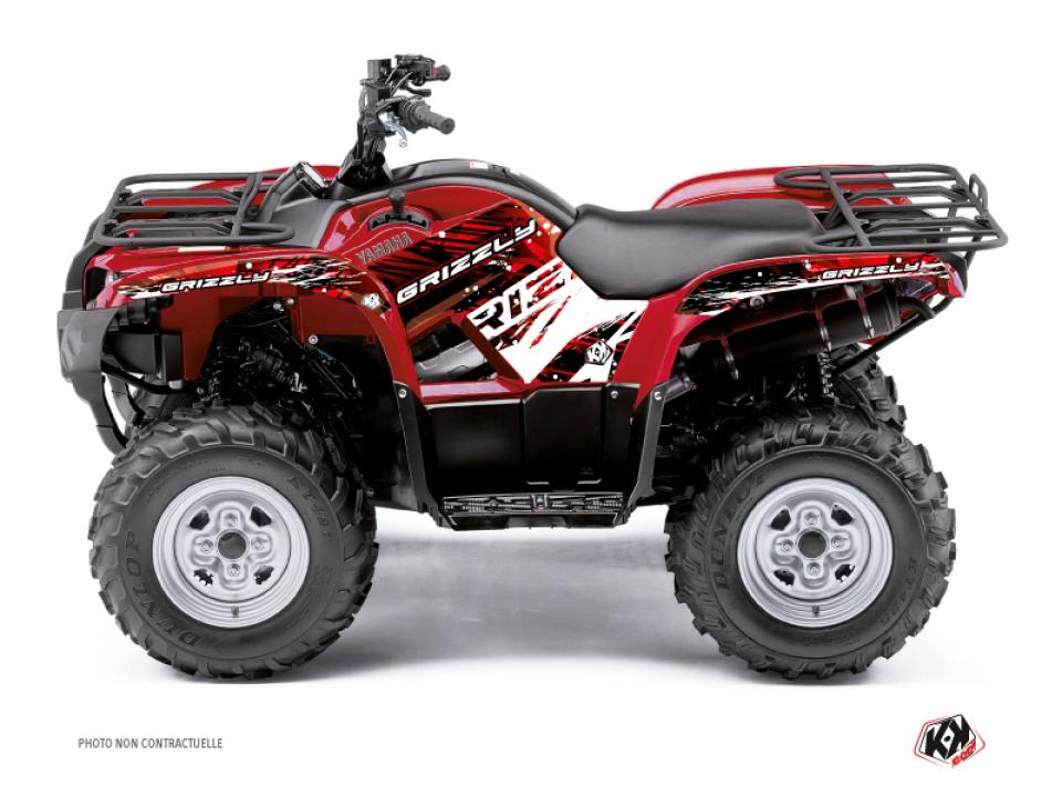 Autocollant stickers Kutvek pour Quad Yamaha 450 Yfm G Grizzly Eps 2009 à 2015 Neuf