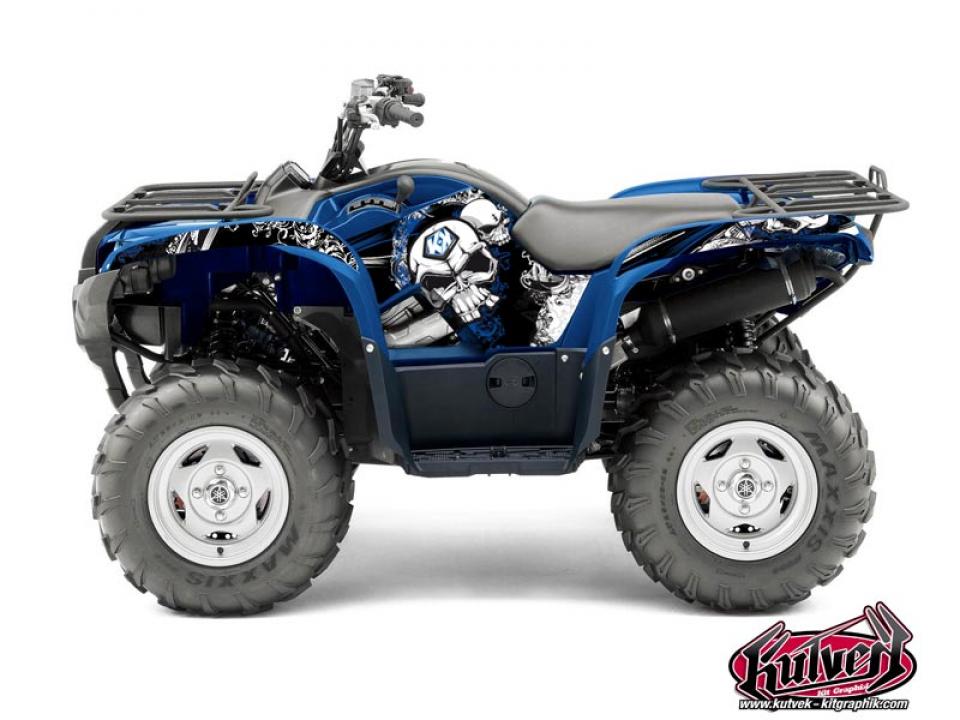 Autocollant stickers Kutvek pour Quad Yamaha 450 Yfm G Grizzly Eps 2009 à 2015 Neuf