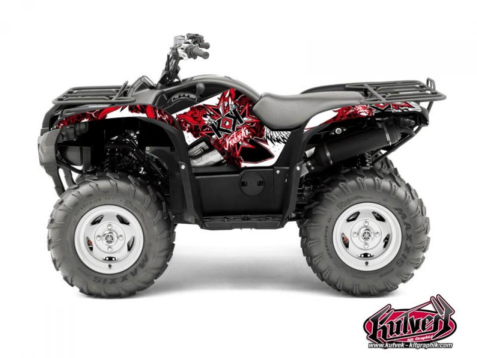 Autocollant stickers Kutvek pour Quad Yamaha 450 Yfm G Grizzly Eps 2009 à 2015 Neuf