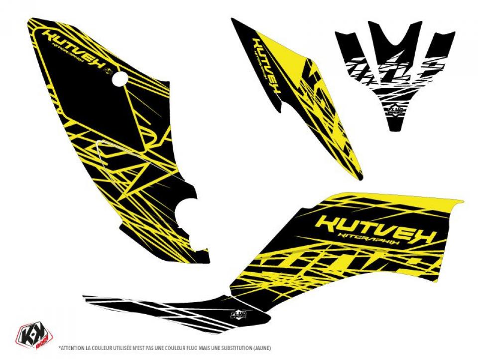 Autocollant stickers Kutvek pour Quad Yamaha 250 YFM R Raptor 2008 à 2013 Neuf