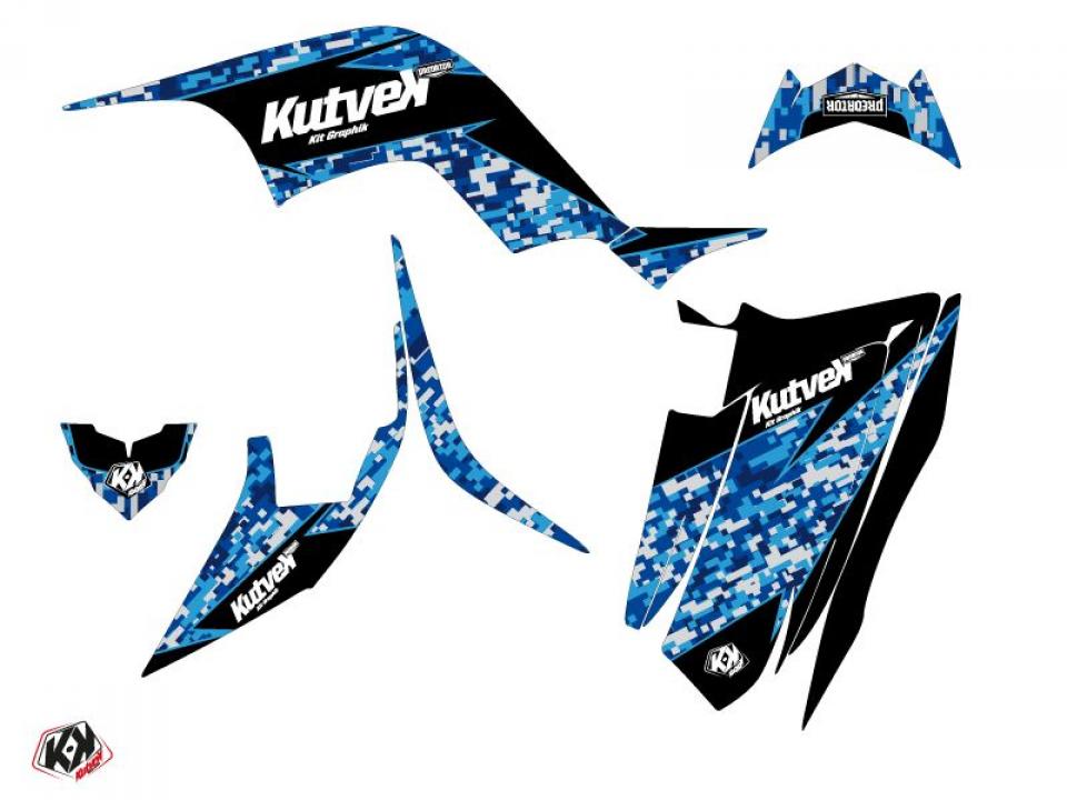 Autocollant stickers Kutvek pour Quad Yamaha 90 YFM R Raptor 2016 à 2023 Neuf