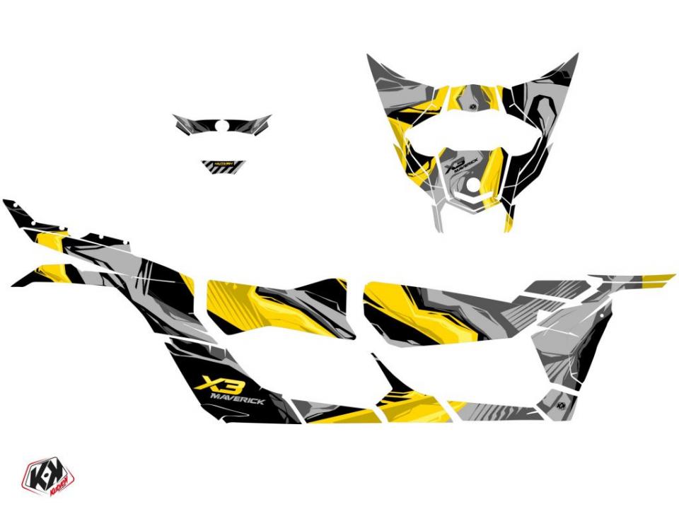 Autocollant stickers Kutvek pour Quad CAN-AM 900 Maverick X3 Max Turbo 2017 à 2023 Neuf