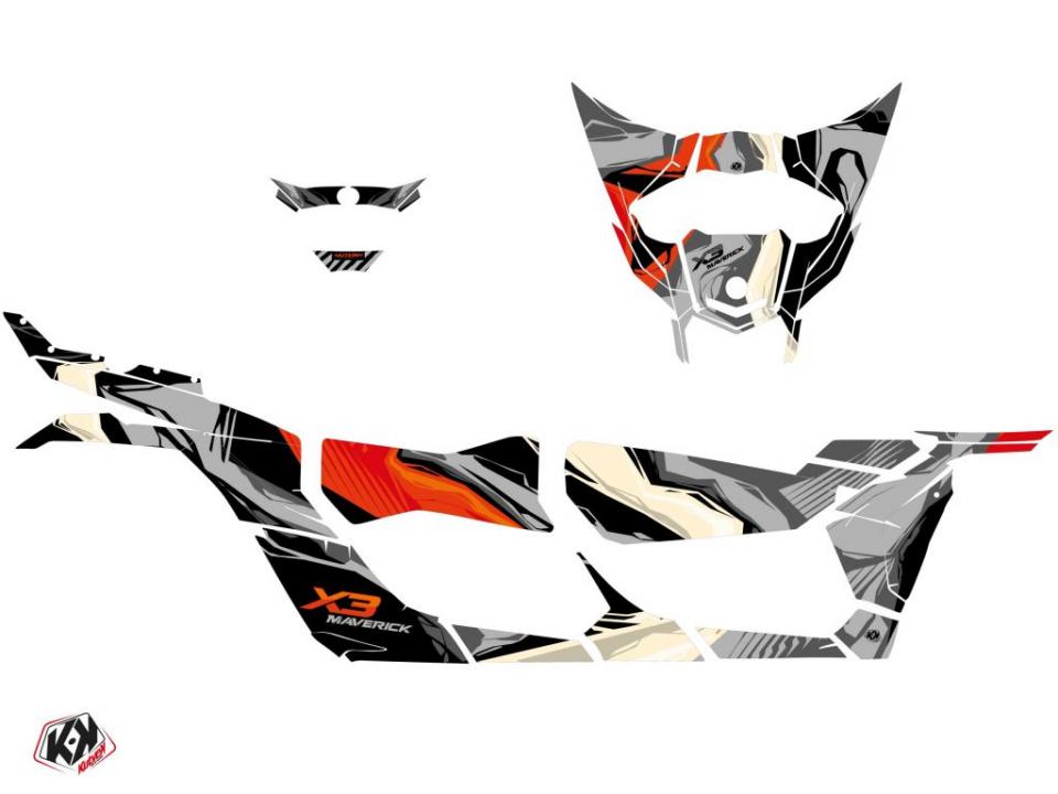 Autocollant stickers Kutvek pour Quad CAN-AM 900 Maverick X3 Max Turbo 2017 à 2023 Neuf