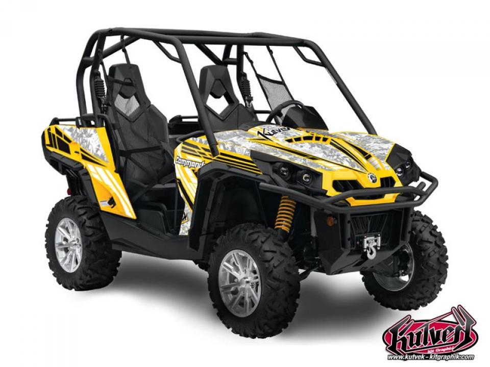 Autocollant stickers Kutvek pour Quad CAN-AM 1000 Commander XT DPS 2013 à 2017 Neuf