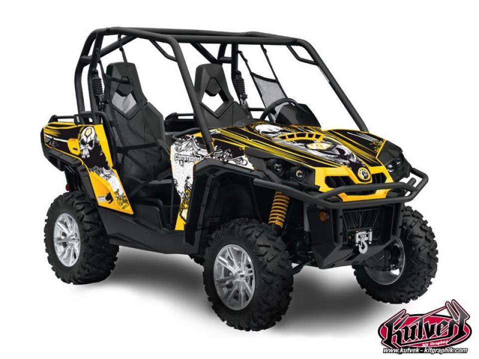 Autocollant stickers Kutvek pour Quad CAN-AM 1000 Commander XT DPS 2013 à 2017 Neuf