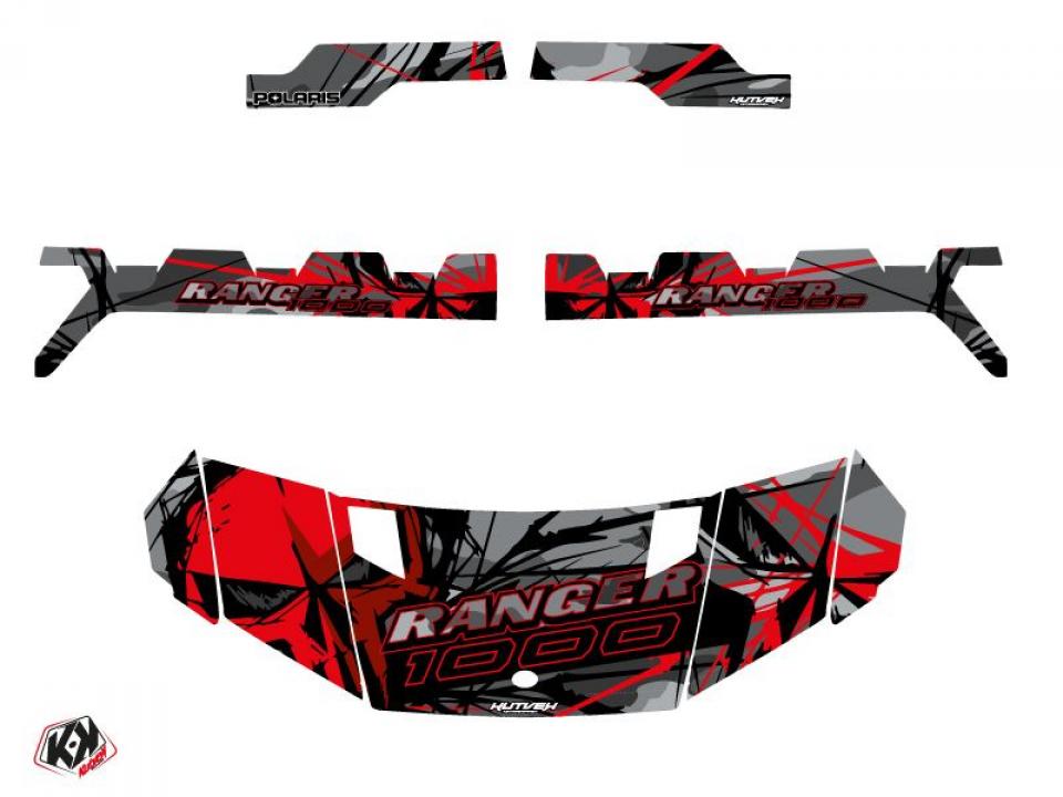 Autocollant stickers Kutvek pour Quad Polaris 1000 Ranger 2020 à 2021 Neuf