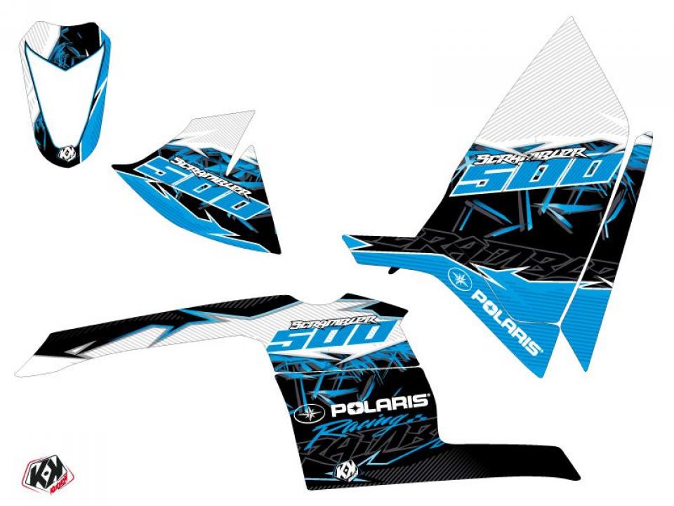 Autocollant stickers Kutvek pour Quad Polaris 500 Scrambler 4X2 2007 à 2009 Neuf