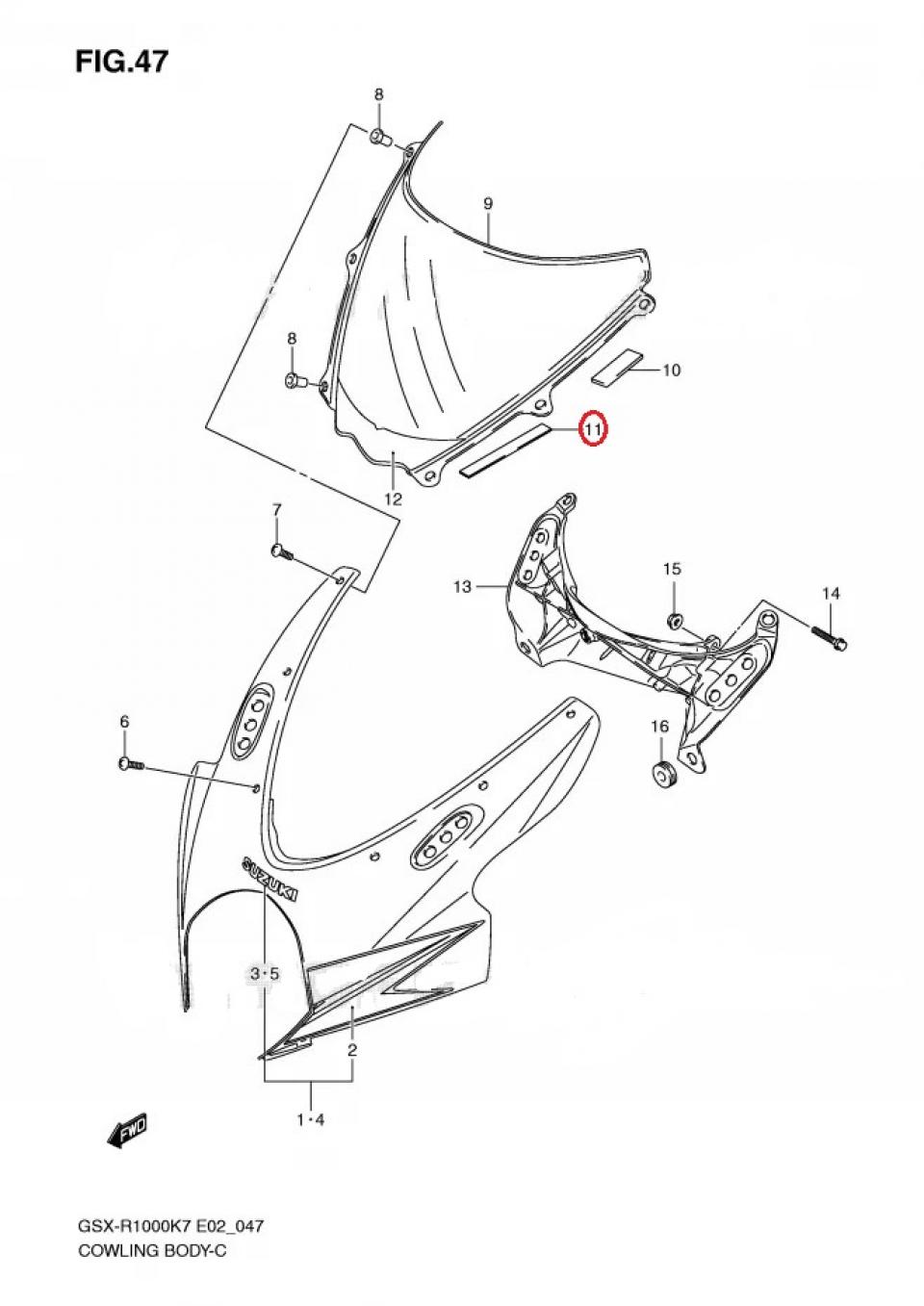 Autocollant stickers pour Suzuki GSXR