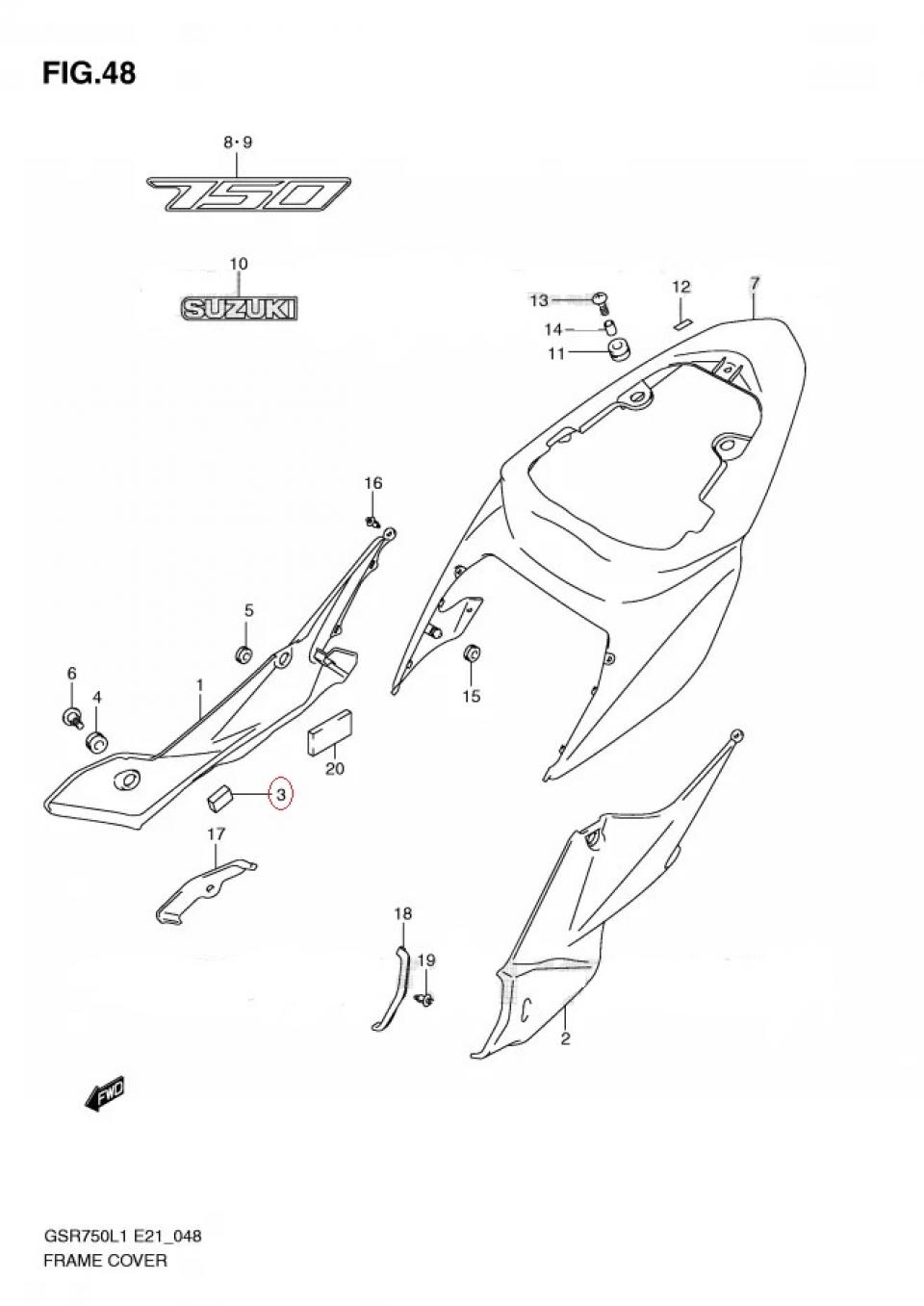 Autocollant stickers pour Suzuki GSR