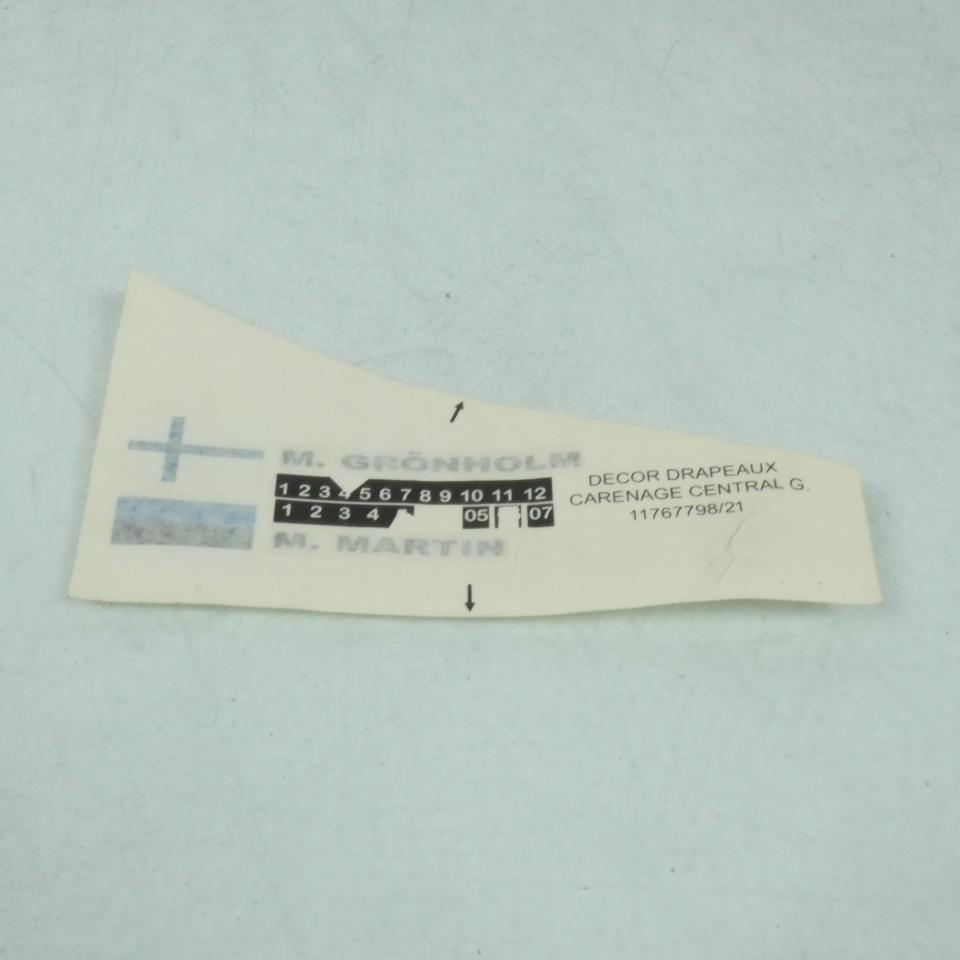 Autocollant drapeau Grönholm pour origine pour scooter Peugeot 50 Speedfight 2 WRC 307 2T LC Euro2 2005 767798TV Neuf