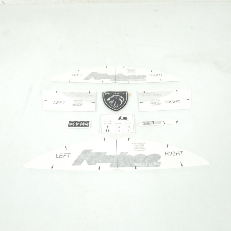 Kit Autocollant Black Edition pour scooter Peugeot 50 KISBEE 2018-20 807254