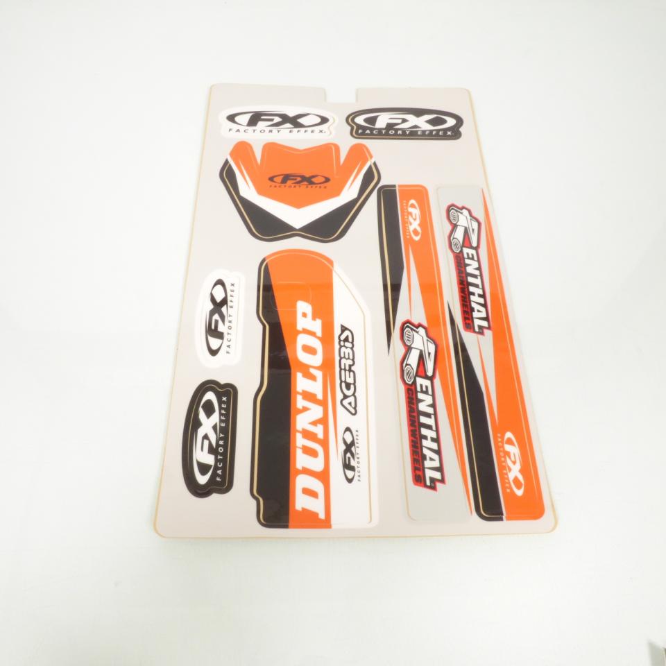 Autocollant kit déco 12 pièces FX FACTORY pour moto KTM SX 1998 à 2003 Neuf