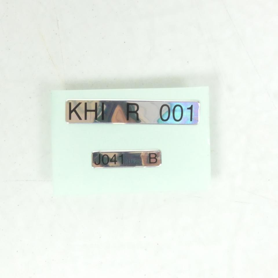Autocollant label KHI R 001 J041 B pour deux roues Kawasaki 59464-0888 Neuf