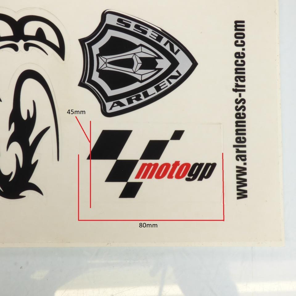 Autocollant stickers logo Arlen Ness dragon moto gp yeux pour casque moto Neuf