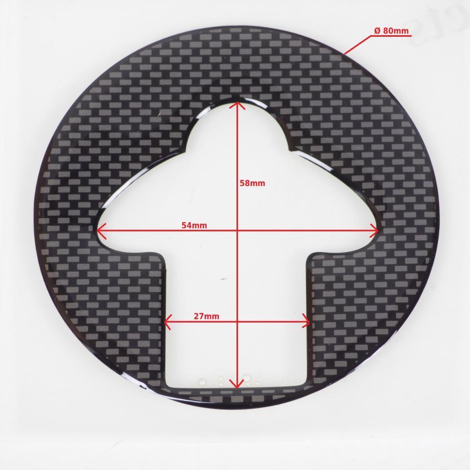 Protection adhésive couleur carbone bouchon réservoir essence pour moto kawasaki Neuf