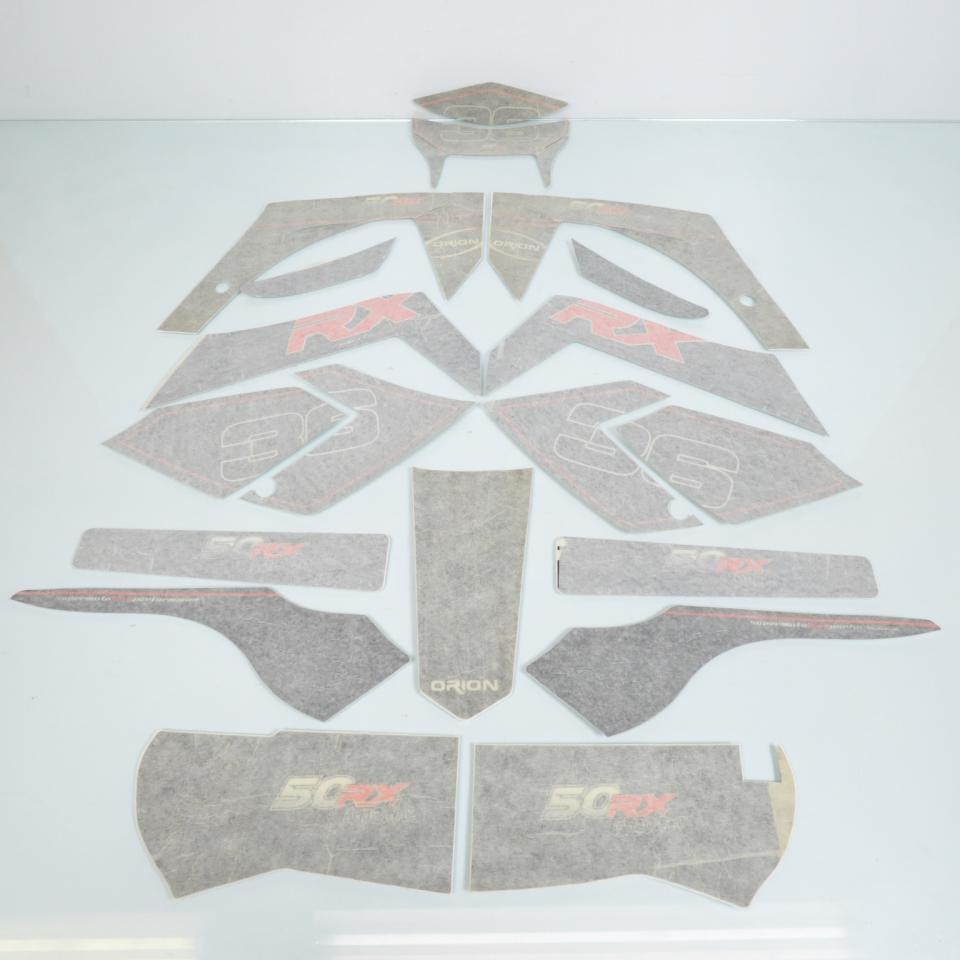 Autocollant stickers kit déco carenage noir pour moto Orion 50 Supermotard Neuf 