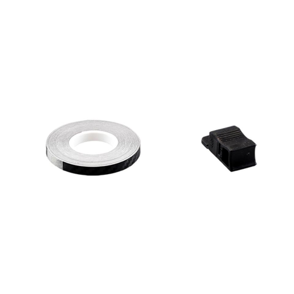 Liseré de jante 4R pour moto carbone 7mm x 6m Neuf