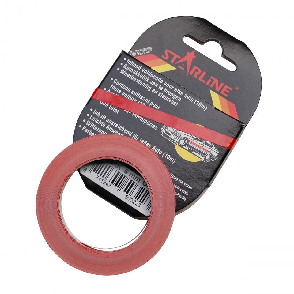 Liseré de jante Motip pour moto LB03AK rouge 6mm x 10m Neuf