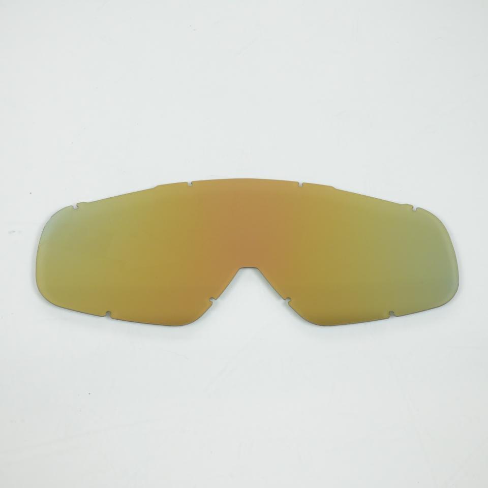 Masque lunette cross blanc jaune Doppler ecran transparent et iridium pour moto