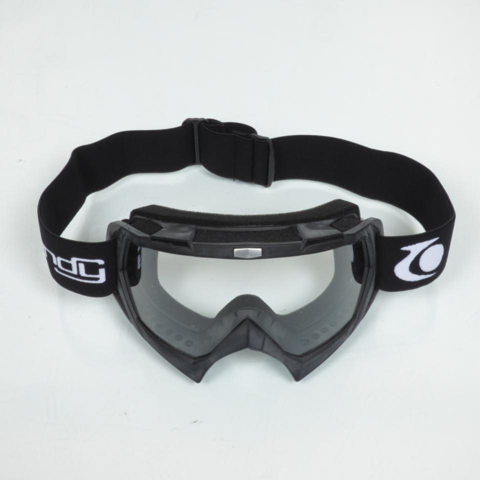 Lunette masque pour moto quad supermotard enduro cross Trendy MTC01 noir écran transparent