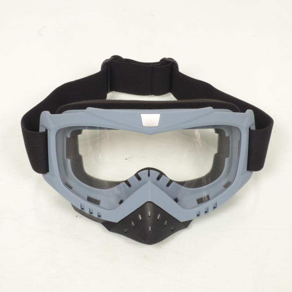 Masque lunette cross gris Nexone pour motocross enduro TT tout terrain Neuf