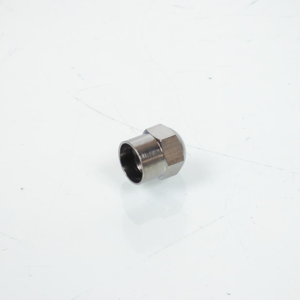 1 Bouchon de valve en acier chromé tête bombée pour moto scooter auto cyclo mob