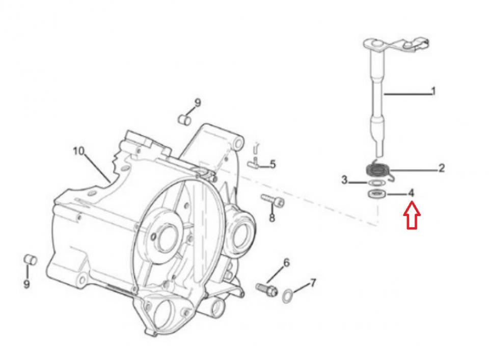 Joint spi moteur RSM pour Moto CPI 50 SX Neuf