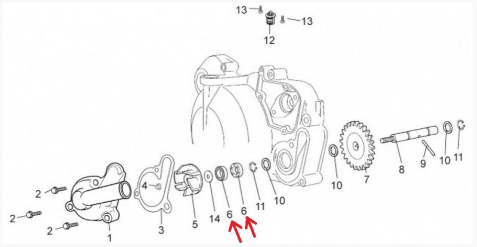 Joint spi moteur RSM pour Moto Derbi 50 Senda Sm Drd 847077 / 8x18x5mm Neuf