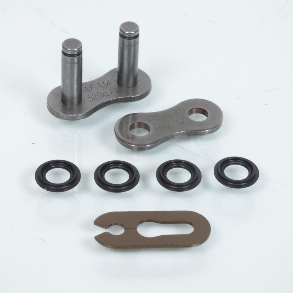 Attache rapide semi-pressée pour chaine transmission Afam XLR2 pas 520 moto
