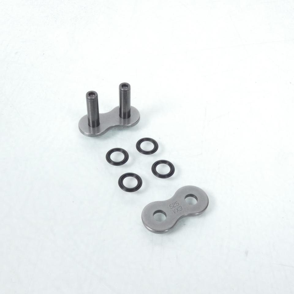 Attache chaine transmission à riveter 525VX3 X-Ring Pas 525 Gris DID pour moto