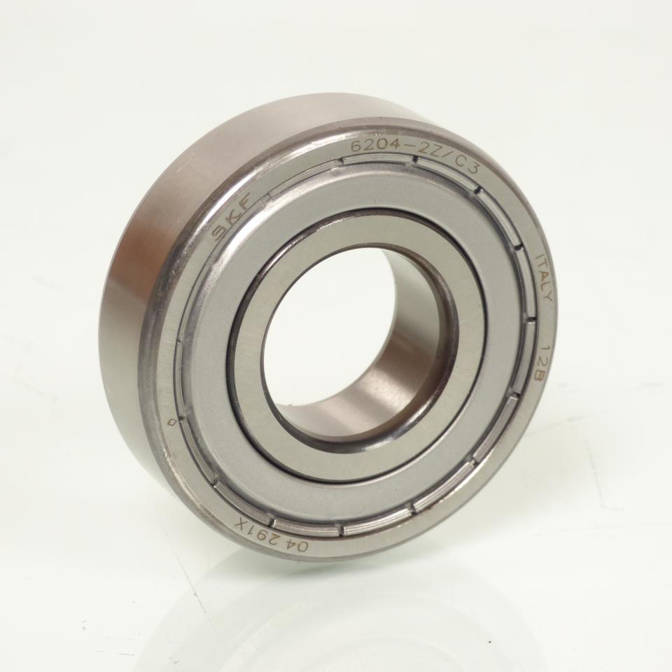 Roulement moteur SKF 6204-2Z/C3 Ø20x47x14mm pour moto scooter 50 Neuf