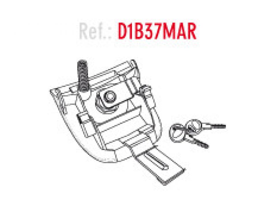 Serrure avec clés top case Shad SH37 pour deux roues moto D1B37MAR Neuf