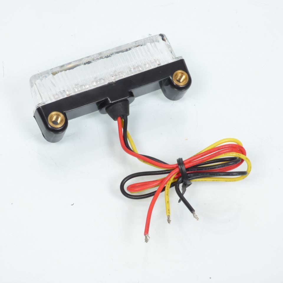 Mini feu arrière à LED 12V transparent Replay type barrette pour moto 50 à boite