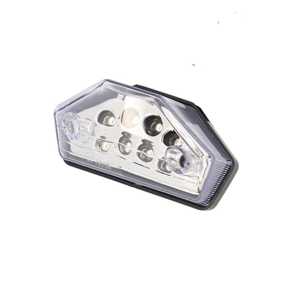 Feu arrière 12V a LED cabochon transparent pour moto Rieju 50 MRT 2009 à 2017