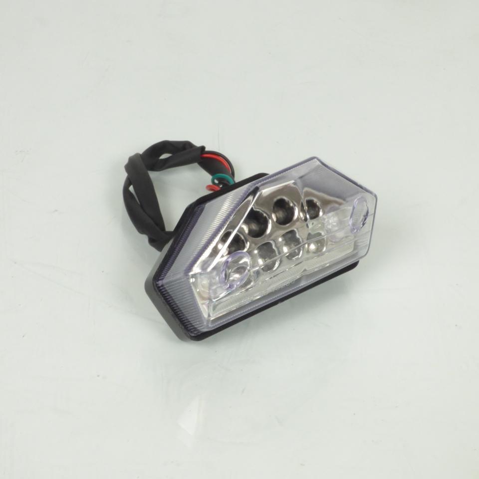 Feu arrière 12V a LED cabochon transparent pour moto Rieju 50 MRT 2009 à 2017