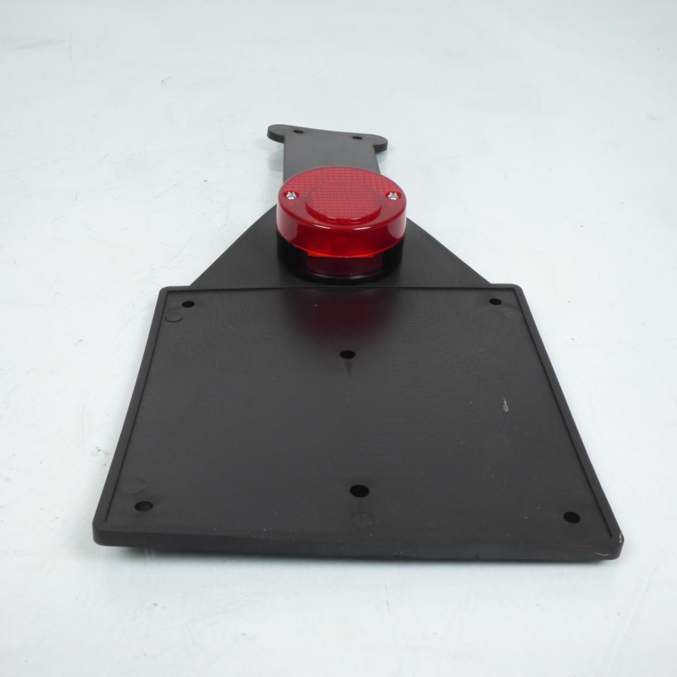 Feu arrière rond rouge + bavette caoutchouc souple pour moto enduro vintage