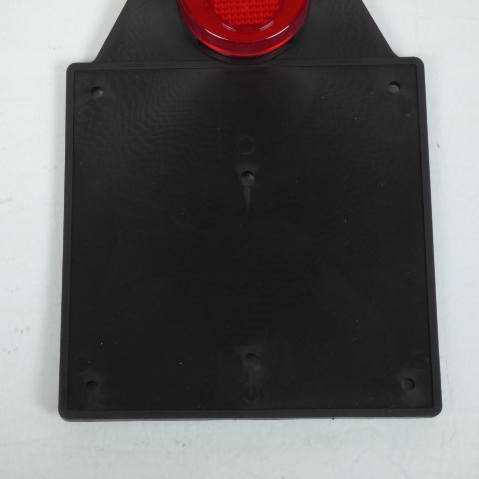 Feu arrière rond rouge + bavette caoutchouc souple pour moto enduro vintage