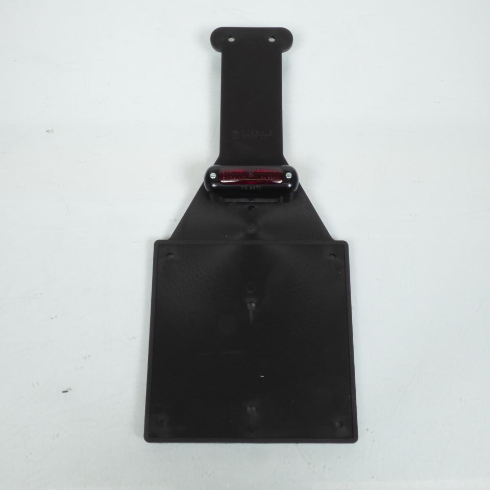 Feu arrière rectangle rouge + bavette caoutchouc souple pour moto enduro vintage