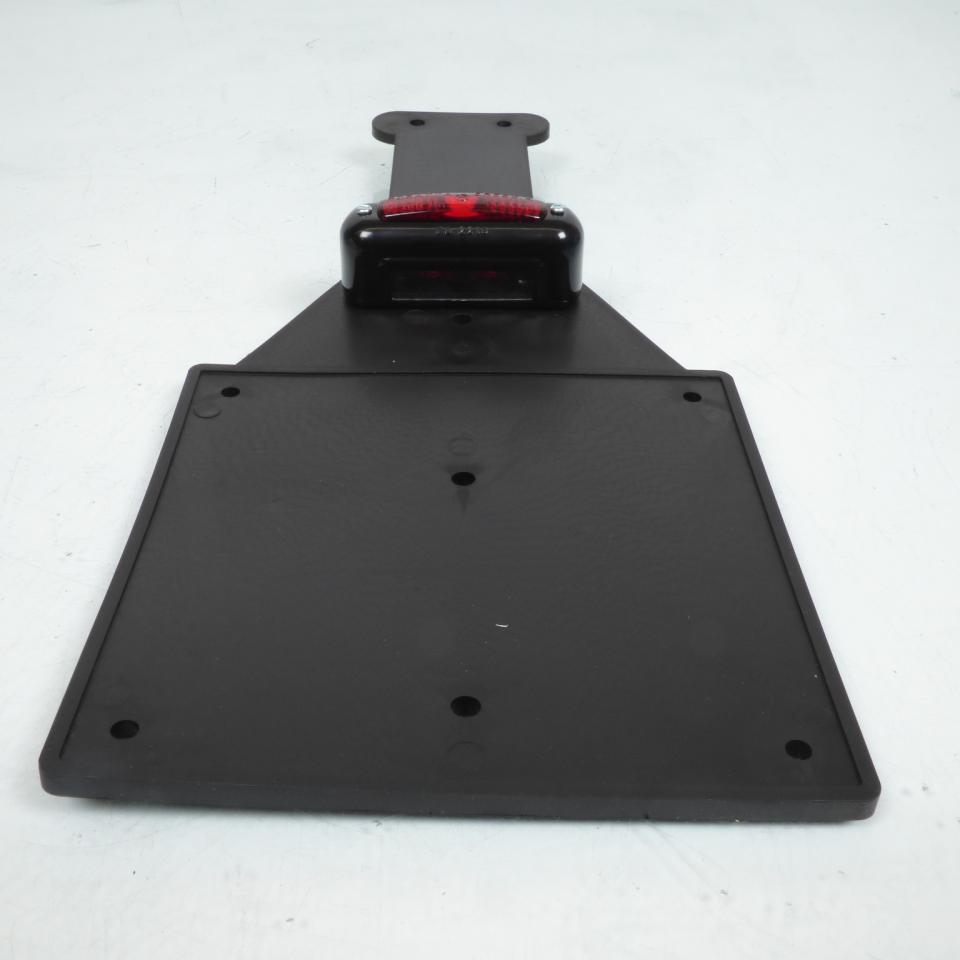 Feu arrière rectangle rouge + bavette caoutchouc souple pour moto enduro vintage