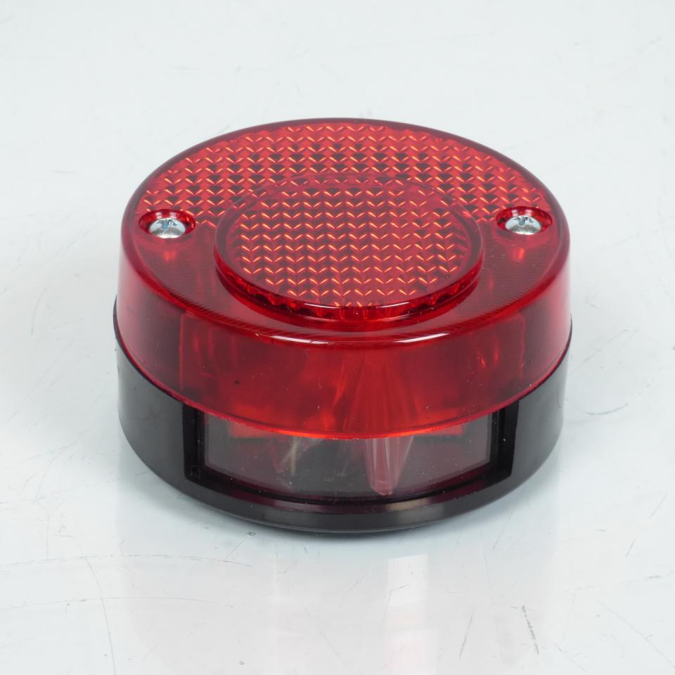 Feu arrière rond rouge Ø65mm pour mobylette cyclomoteur cyclo mob vintage