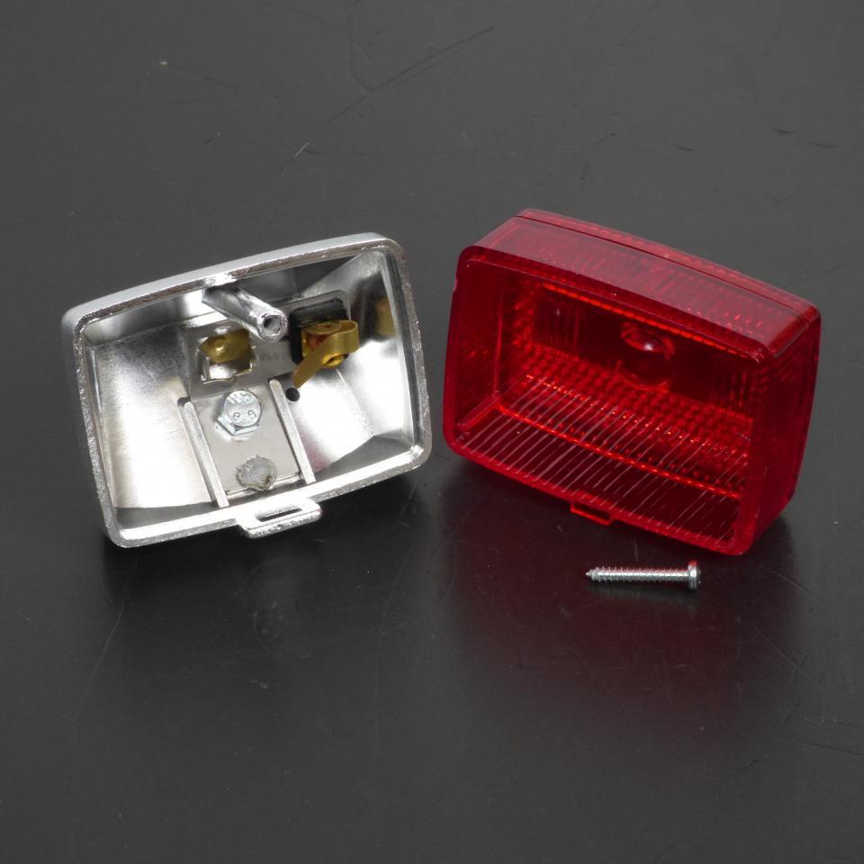 Feu arrière pour mobylette cyclomoteur MBK 51 chrome / rouge Neuf