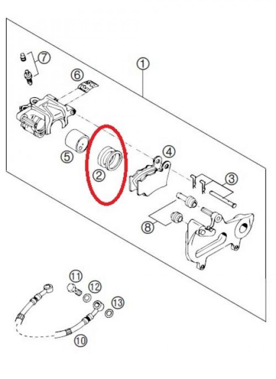 Kit réparation étrier de frein Brembo pour Maxi Scooter KTM 250 MXC Après 2003 50313081100 Neuf