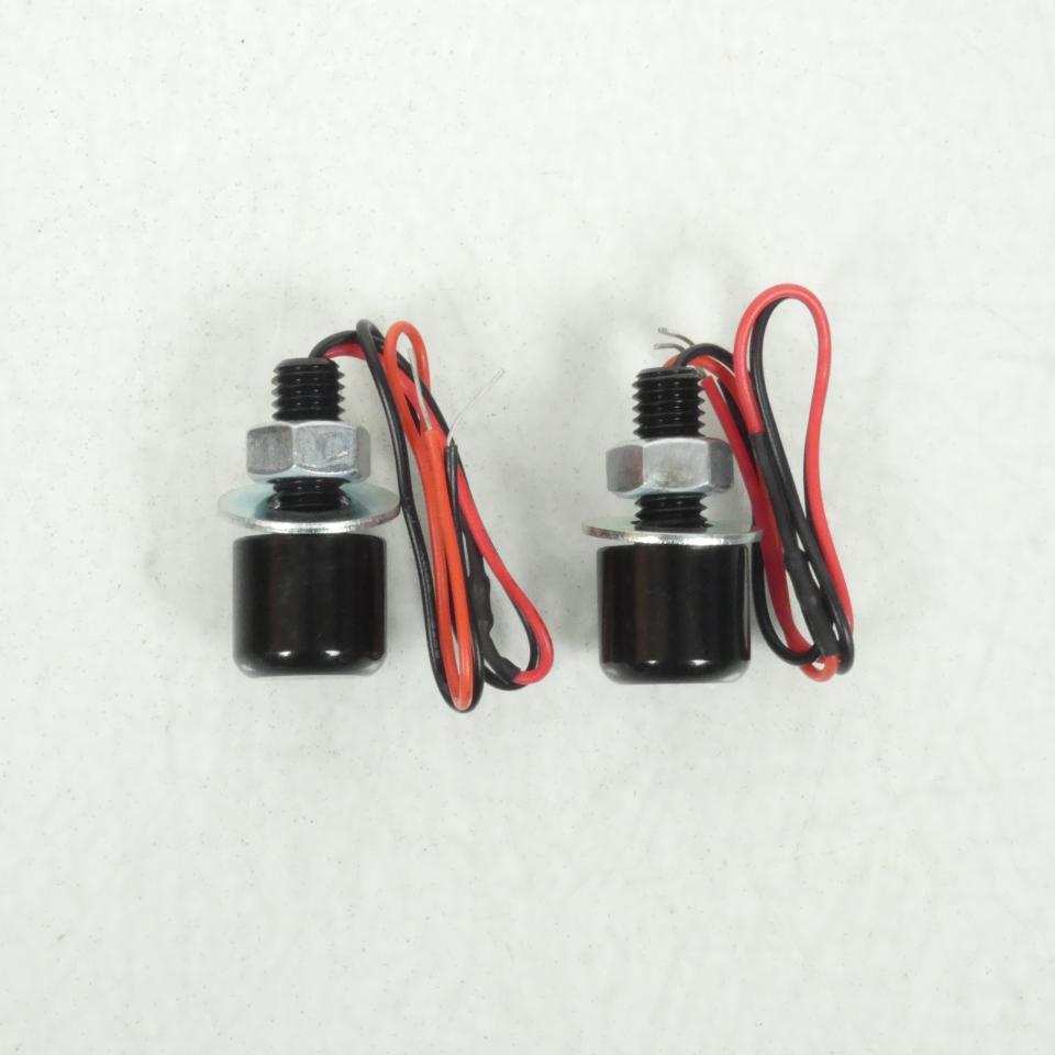 Paire Éclairage de plaque Led 12V anodisé noir  pour moto scooter M8x125 Neuf
