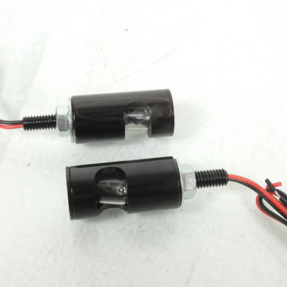 Paire Pion Noir Ampoule éclairage de plaque Générique pour moto Neuf